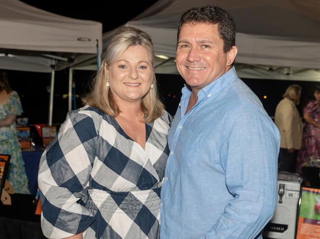 Sharina and Tony Di Prima at Dinner on the Runway for Mackay Hospital Foundation, Mackay Airport Friday 8 September 2023 Picture: Michaela Harlow