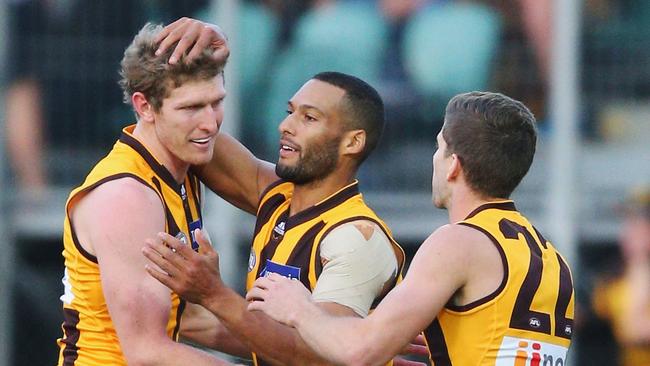 Hawthorn won its 17th game in a row in Launceston. Photo: Michael Dodge/Getty Images