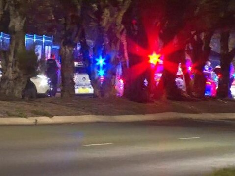 The stabbing came moments after a police pursuit. Picture: 7NEWS