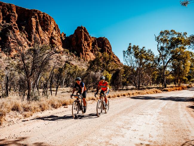 The Shimano Gravel Muster is coming back to Alice Springs August 2025 for its second iteration, promising to take riders through the East MacDonnell Ranges and more. Picture: Forktail