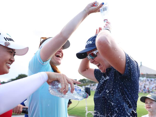 Despite the comeback, it was not be for Lee, and the spoils went to Ashleigh Buhai. Picture: Mark Metcalfe/Getty Images