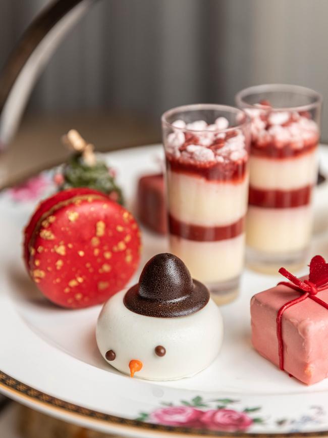 The Langham Hotel’s Christmas afternoon tea. Picture: Marie Duong