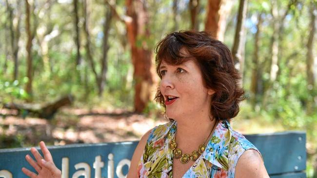 Fiona Simpson  at Mount Coolum concerned at the lack of toilets. Picture: John McCutcheon