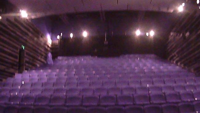 In the theatre, where a spirit nicknamed ‘Crispy’ hangs out. At the top left in this photo, APPI’s Peta Banks said they’re unable to explain the white blob. Do you know what it is?