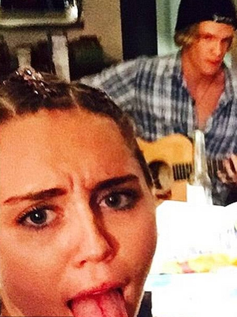 Miley Cyrus and Cody Simpson. Picture: Instagram