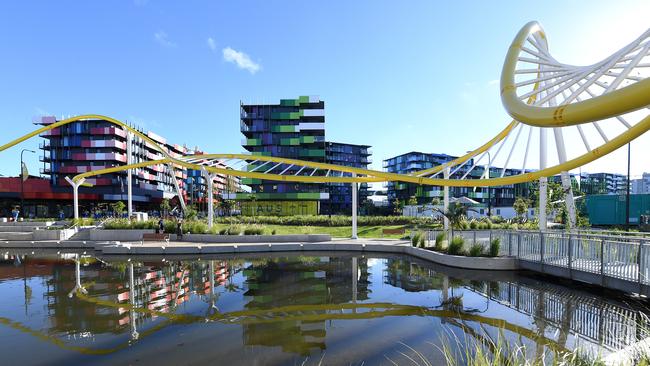 The Gold Coast Commonwealth Games Athletes Village. Brisbane can do better in turning sites like this into housing. Picture: AAP/Dave Hunt