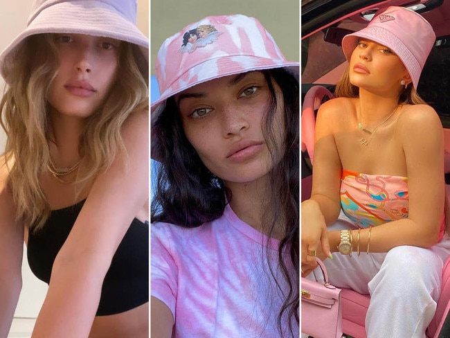 Celebrities wearing bucket hats. Pictures: Instagram
