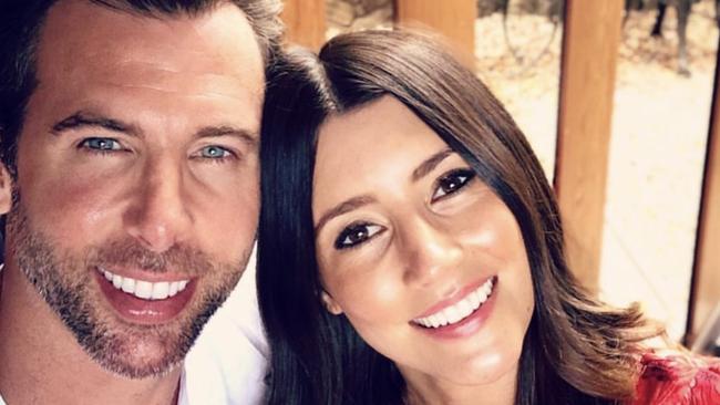 Grant Hackett and his fiancee, Sharlene Fletcher. Picture: Instagram