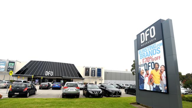 The DFO shopping centre next to Moorabbin Airport. Picture: NCA NewsWire / Andrew Henshaw