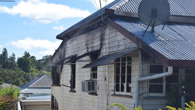 It took seven fire crews to extinguish a house fire on Dee St in Mount Morgan on June 3.