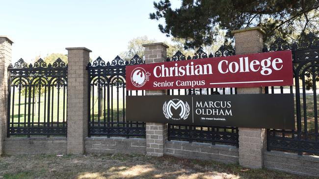 Christian College Geelong will investigate after an incident involving “marijuana-like” smell coming from a toilet block. Picture: David Smith