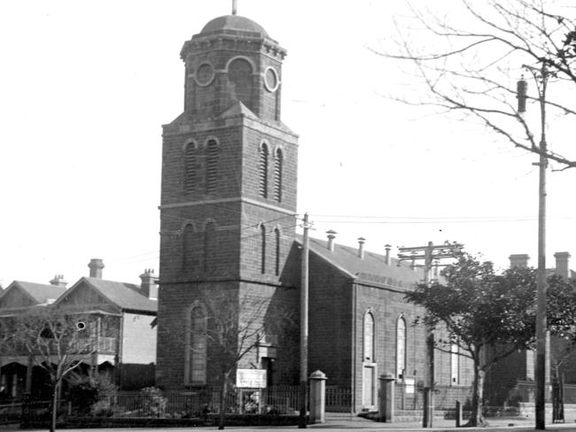 The church at its current site in 1916. Image: Royal Historical Society of Victoria.