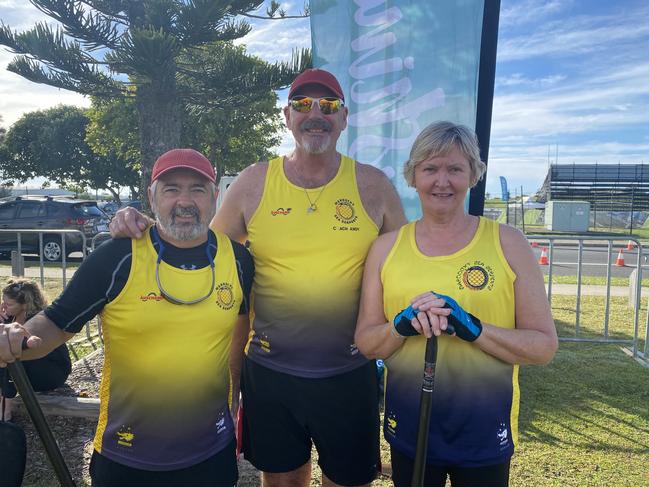 John Cooper along with Andy and Fran McVittie for the Maroochydore Team