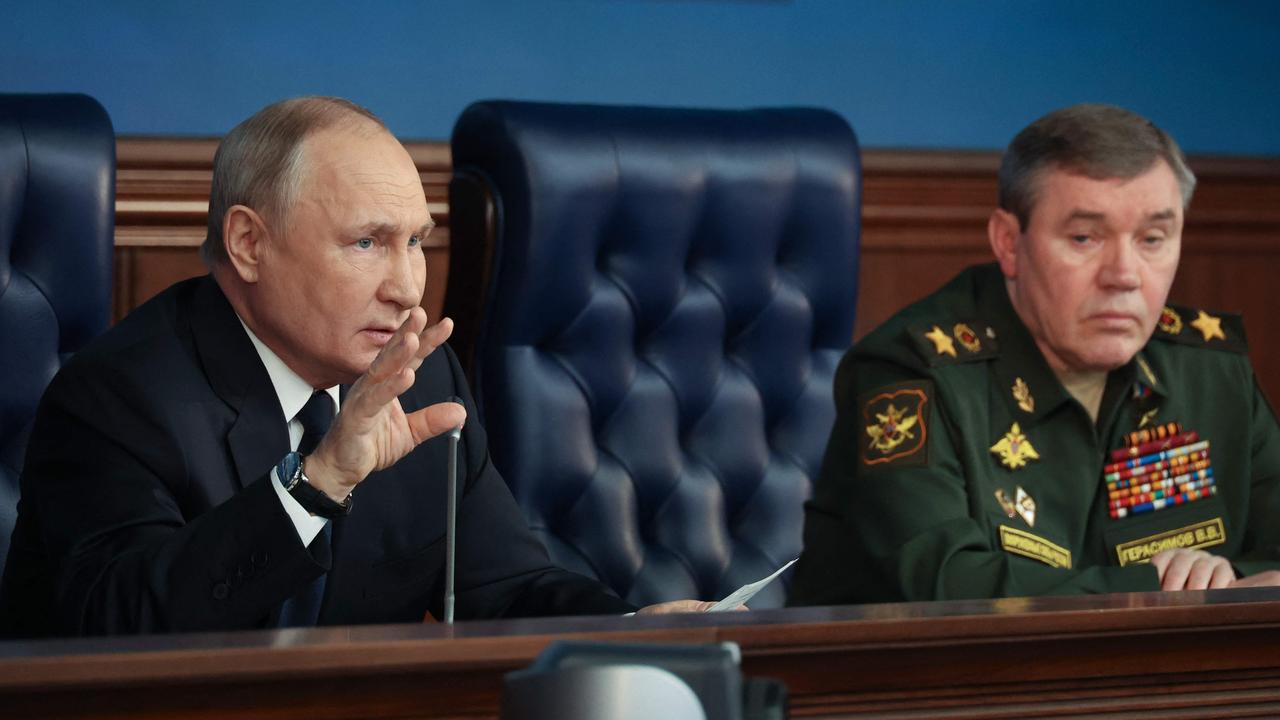 Vladimir Putin’s grip on power is increasingly weak. Picture: AFP