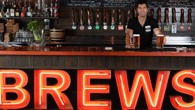 Damien Kanaghines and his brothers own House of Brews in Surfers Paradise. Picture: Luke Marsden.