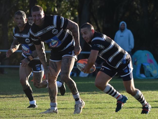 Aaron Grech runs out of dummy half. Picture: Sean Teuma/NewsLocal