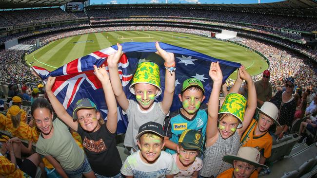 The segregated spectator areas will be axed for the Ashes blockbuster at the MCG. Picture: Getty Images