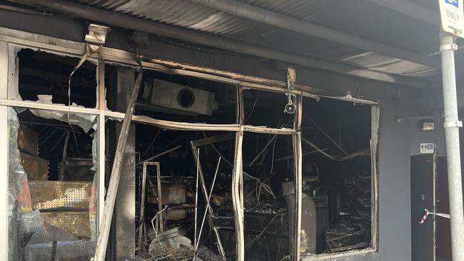 The damage done at Hogan’s as a result of a suspicious blaze. Picture: Nilsson Jones