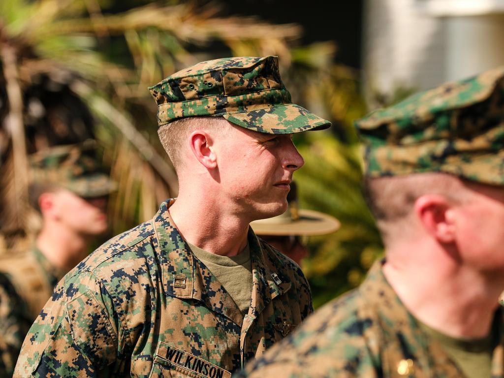 United States Marines at Darwin’s Robertson Barracks. Picture: Glenn Campbell