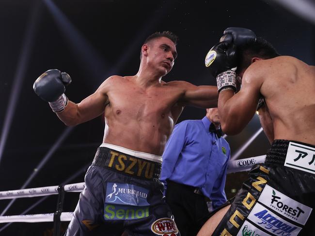 Tim Tszyu put on a clinic against Takeshi Inoue. Picture: Mark Kolbe/Getty