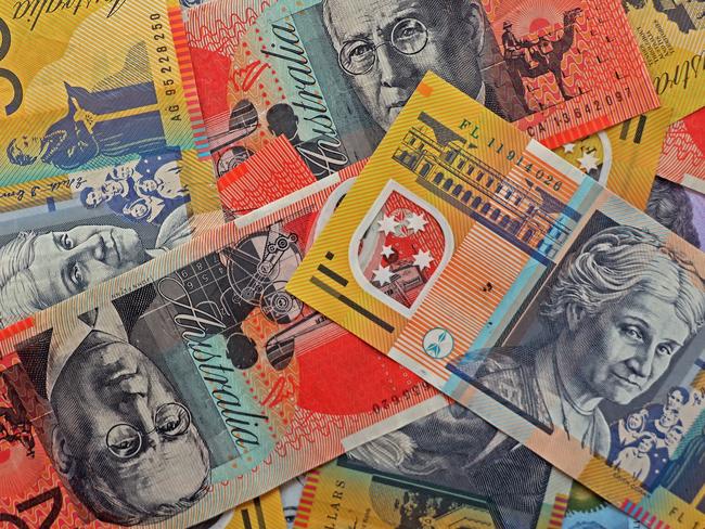 AUSTRALIA - NewsWire Photos - General view editorial generic stock photo of Australian cash money currency. Picture: NCA NewsWire / Nicholas Eagar