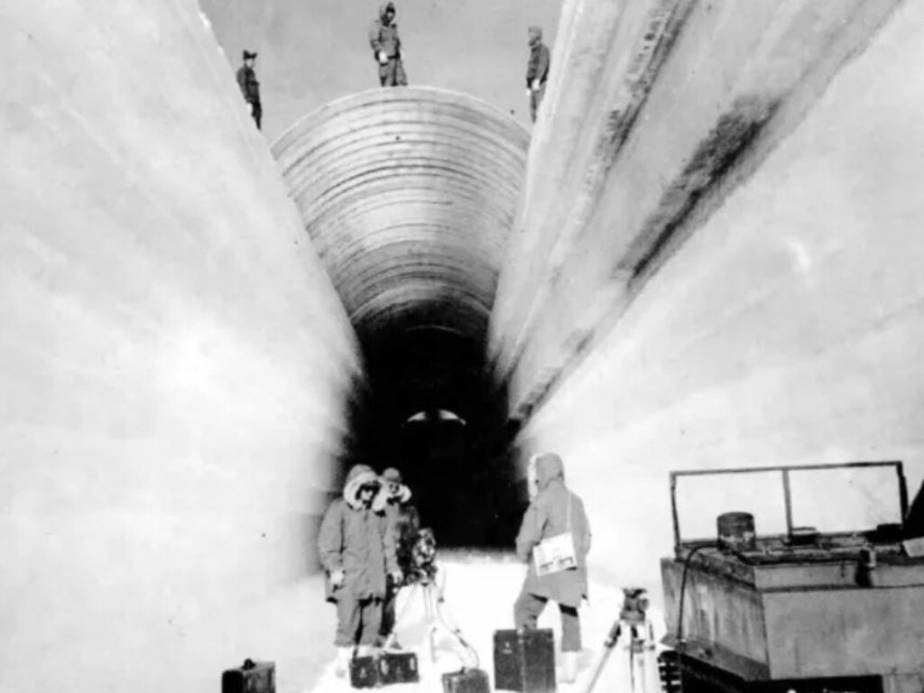 The camp was a front for a secret military project called Project Iceworm. Picture: Earth Observatory. Picture: NASA Earth Observatory