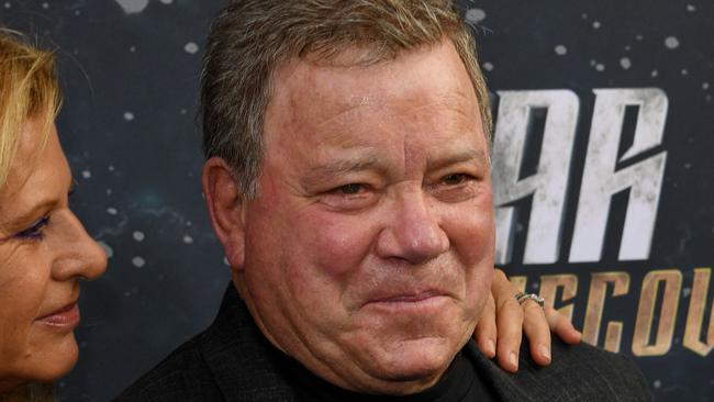 William Shatner, who starred as Captain James T. Kirk in the original Star Trek series, will fly to space Picture: AFP