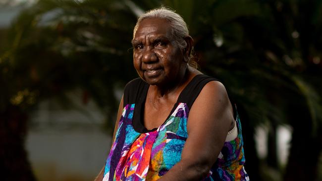 Dr Miriam-Rose Ungunmerr-Baumann, Senior Australian of the Year speaks at the anniversary of the apology to the Stolen Generations. Photograph: Che Chorley