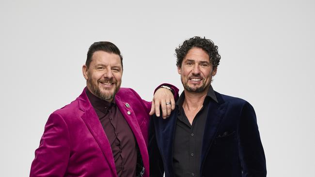 Manu Feildel and Colin Fassnidge are back for season 13 of My Kitchen Rules Picture: seven