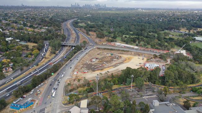 Symal Group is delivering upgrades to Eastern Freeway in Melbourne’s east. Picture: Supplied by Symal