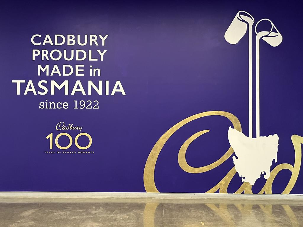 Cadbury first came to Australia in 1922 with the opening of its factory in Hobart. It still makes Dairy Milk bars there to this day. Picture: Benedict Brook/news.com.au