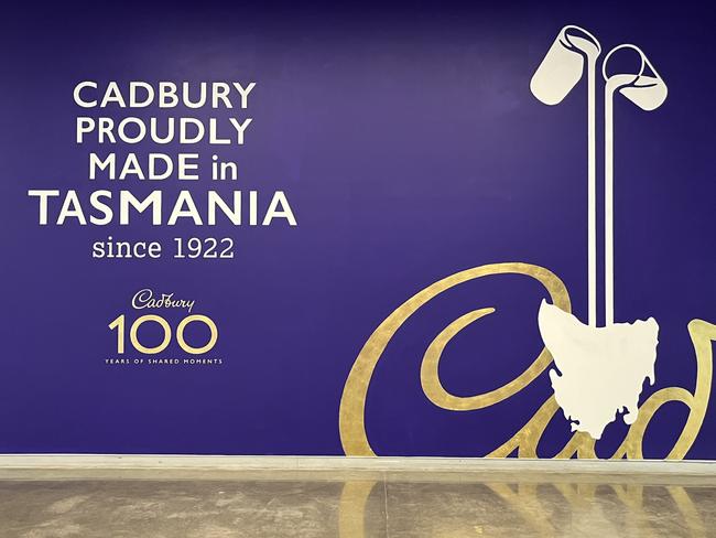 Cadbury first came to Australia in 1922 with the opening of its factory in Hobart. It still makes Dairy Milk bars there to this day. Picture: Benedict Brook/news.com.au