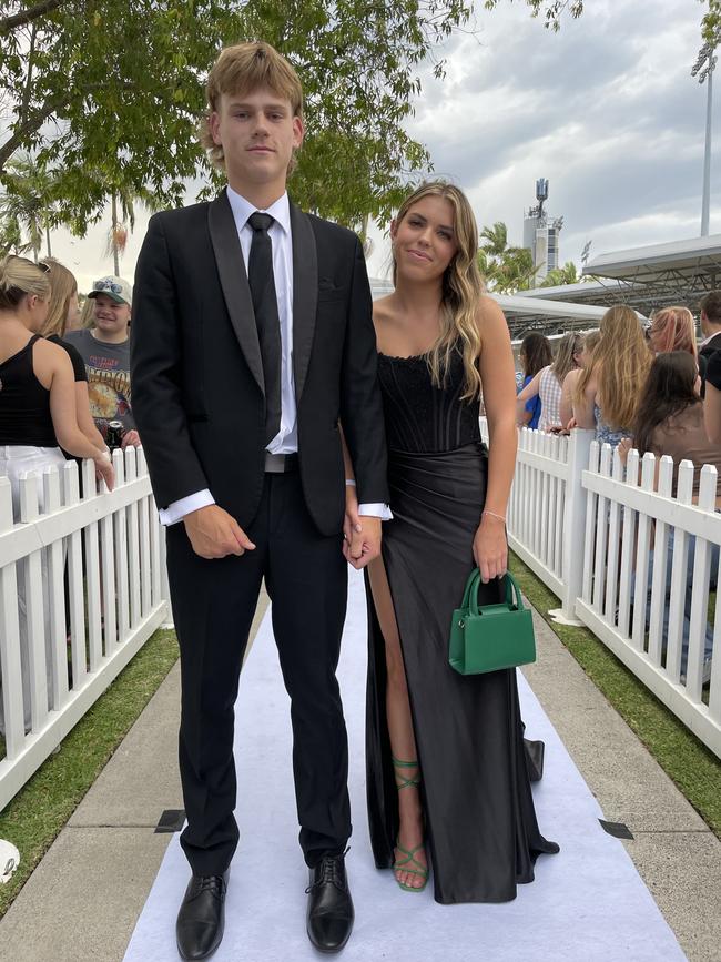 Caid Robinson and Kirra Rawson at the 2023 Unity College formal.