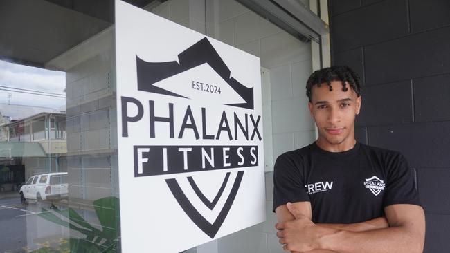 Teen entrepreneur Akon Ali will open his first gym, Phalanx Fitness in Babinda later this month. Photo: Supplied.