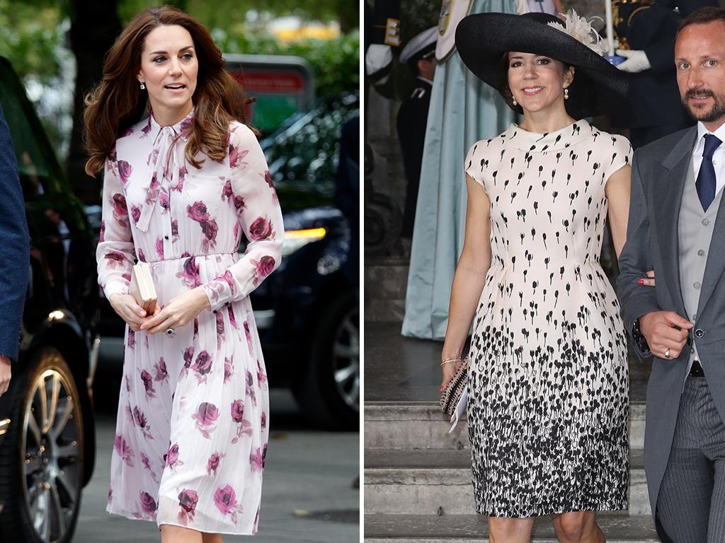 Catherine, Duchess of Cambridge attends the World Mental Health Day celebration with Heads Together at the London Eye on October 10, 2016 in London. Picture: Getty ... Crown Princess Mary of Denmark and Crown Prince Haakon of Norway at Royal Palace of Stockholm on May 27, 2016 Picture: Getty