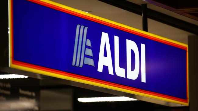 German chain Aldi has carved out a 10 per cent share of the Australian market. Picture: NCA NewsWire/Gaye Gerard