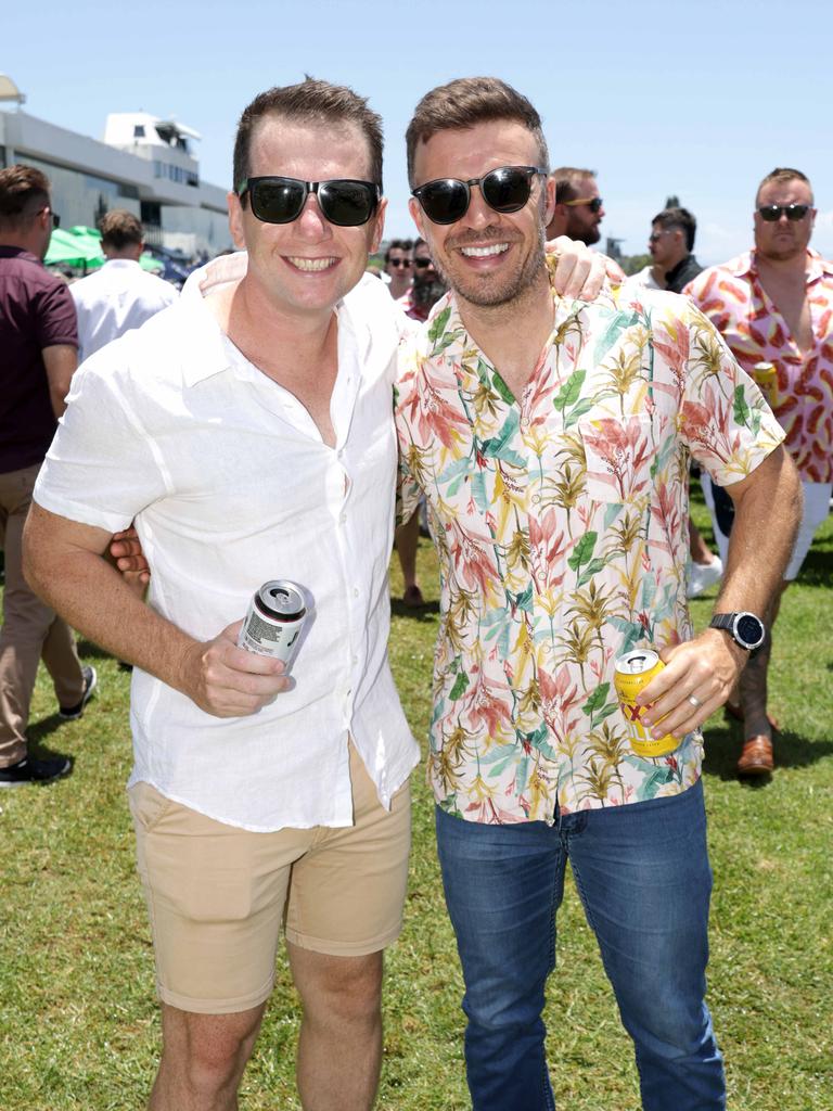 Socilas - Brett Ritchie &amp; Sean Cornish attend The Star Gold Coast Magic Millions Raceday. Picture: Steve Pohlner