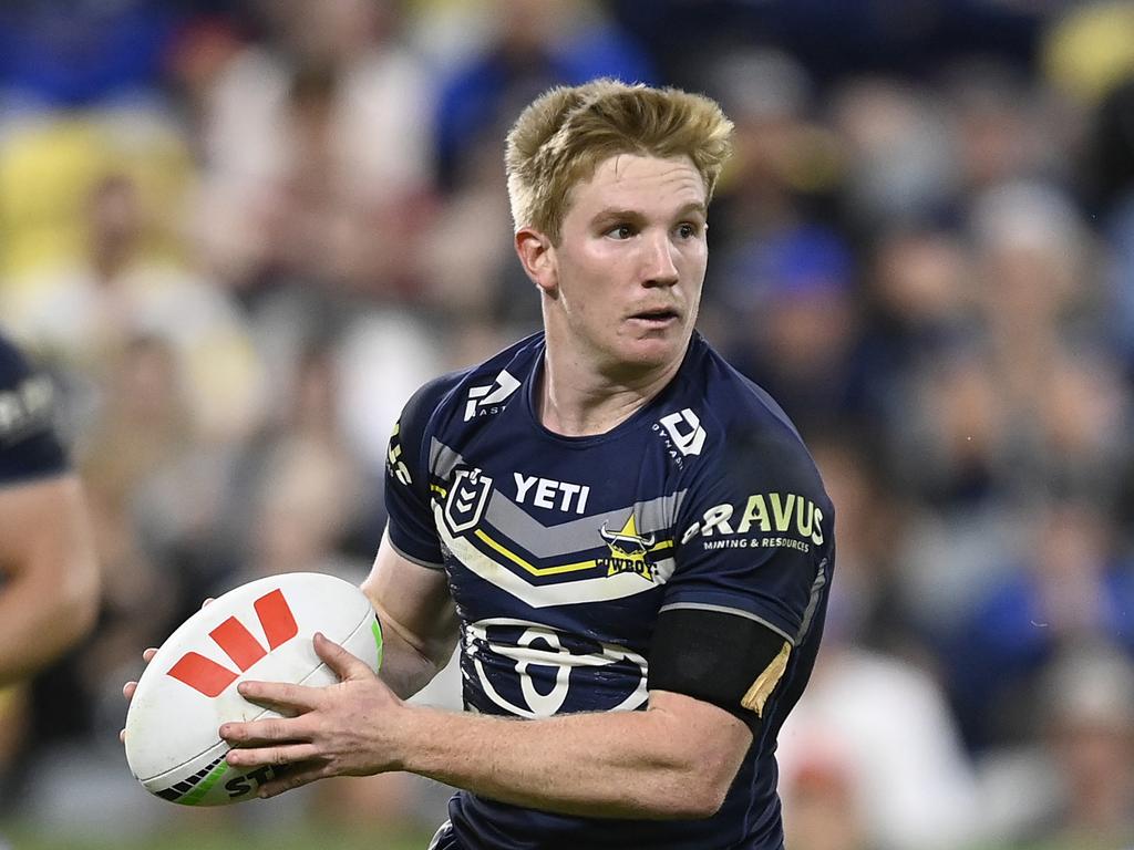 Tom Dearden has set up what could be the match winner in Townsville. Picture: Ian Hitchcock/Getty Images