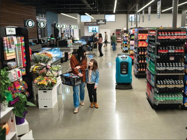Cleaning staff are able to manually push the machine at first before it learns and adapts to its environment.