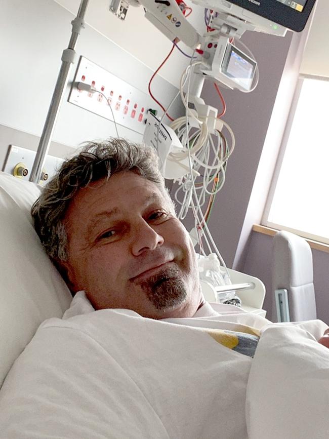 Michael Diamond recovers from gall bladder surgery in 2019 - Photo Supplied