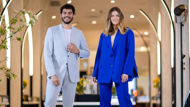 Friends of David Jones Victoria Lee &amp; Nathan McGuire at the David Jones Bourke St Flagship. Picture: Jason Edwards