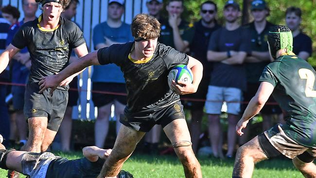 AIC First XV rugby match between Villanova College and St Laurence's College. Saturday May 28, 2022. Picture, John Gass