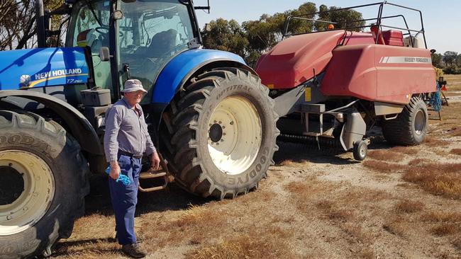 Ken Hall, 98, still gets out on the farm, despite slowing down a bit in the last 12 months.