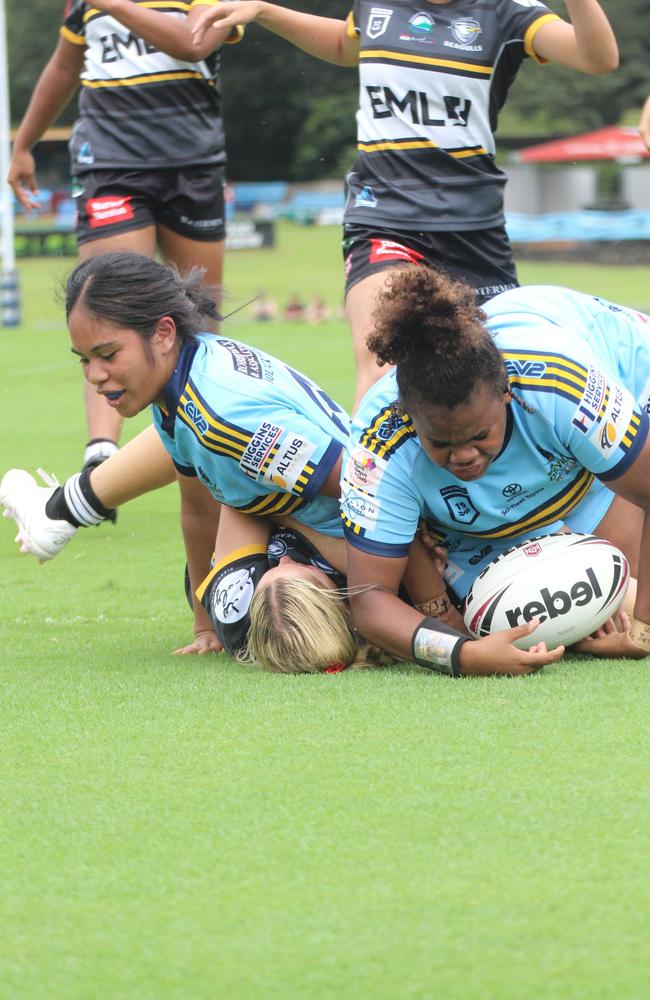 HN under-17s action between Tweed and Norths on Sunday at Bishop Park.