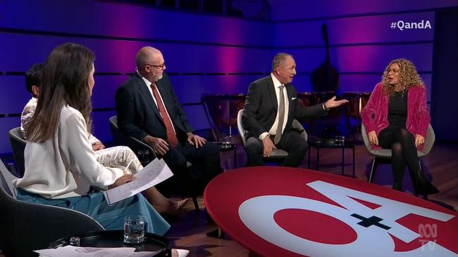 Panelists debated nuclear power on ABC’s Q + A on Monday night. Picture: ABC