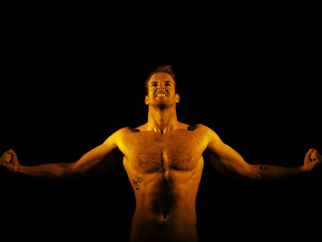 ***FOR THURSDAY EDITIONS - CONTACT DAVID HELE BEFORE USE*** Australian swimmer James Magnussen pictured at Sun Studios in Sydney to promote the up-coming Commonwealth Games in Glasgow. Picture: Toby Zerna
