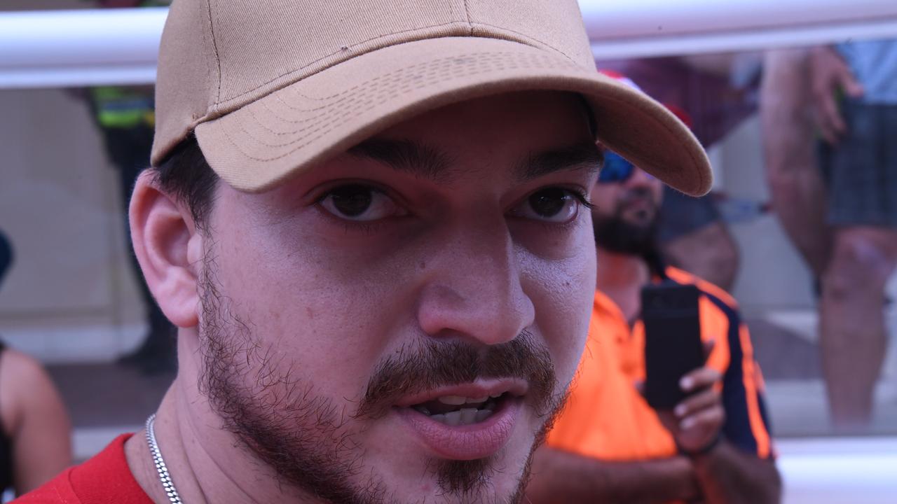 Faces from Darwin's Freedom Rally at Parliament House. Picture: Amanda Parkinson