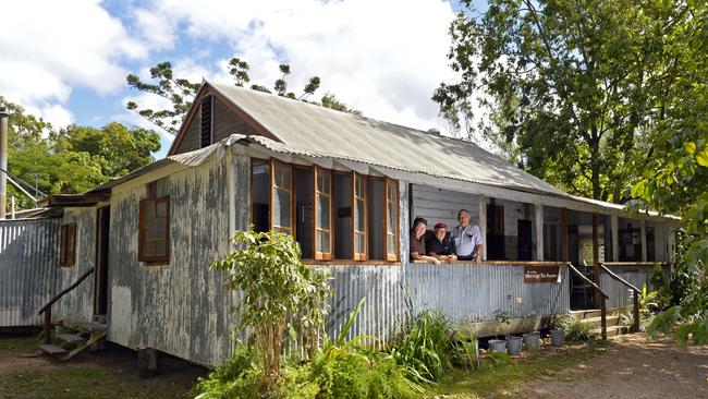 Hervey's Range Tea Rooms local committee members Yvonne Ralph, Ken Greske, Graham McGregor are helping putting on a Back To Hervey Range reunion weekend to celebrate 150 years of the Tea Rooms, formerly the Eureka Hotel.