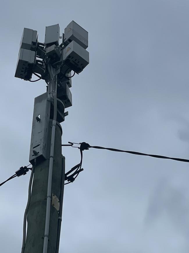 A small cell base station at nearby Hamilton St.