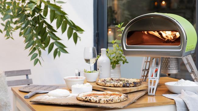 Gozney Roccbox portable pizza oven.